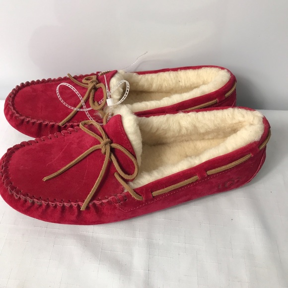 UGG Australia Women Size 12 Suede Fuchsia/Red - Picture 3 of 6